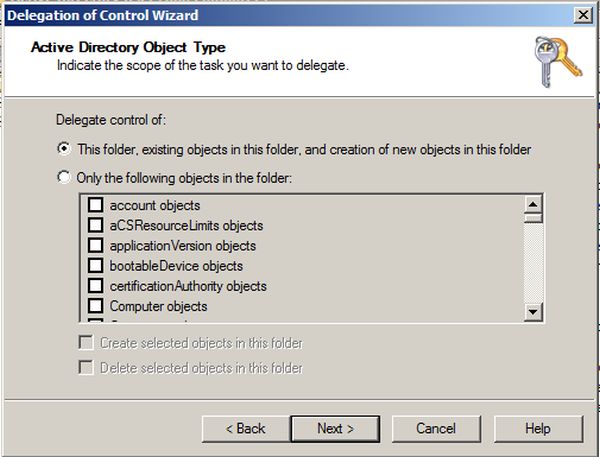 delegate control of